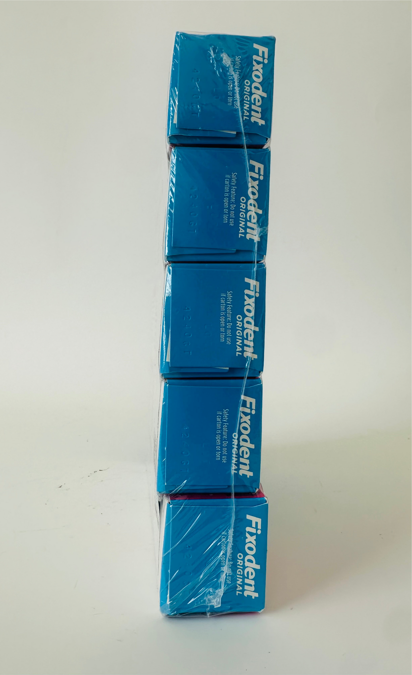 Fixodent Original Secure Denture Adhesive Cream for Full and Partial Denture Wearers, 2.4oz (Pack of 5)