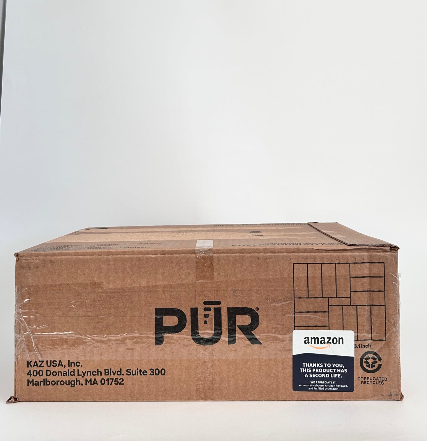PUR 30-Cup Water Filter Dispenser with 1 Genuine PUR Filter, Large 30-Cup Capacity, 2-in-1 Powerful, Faster Filtration, Lasts 2 Months or 40 Gallons, Dishwasher Safe, White/Blue (DS1800Z)