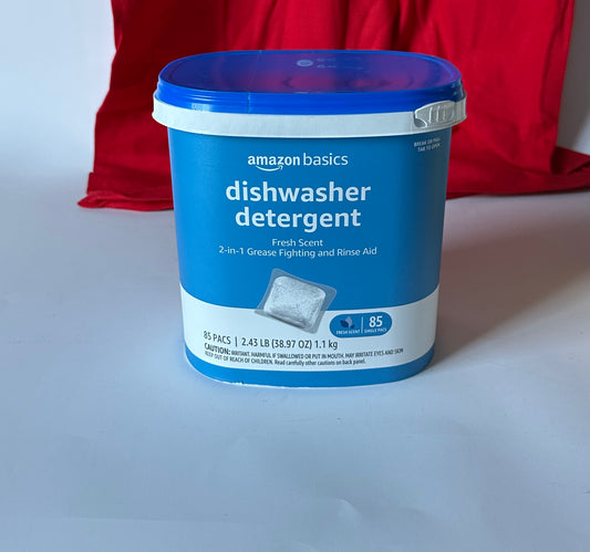Amazon basics dishwasher detergent 70-85 packs