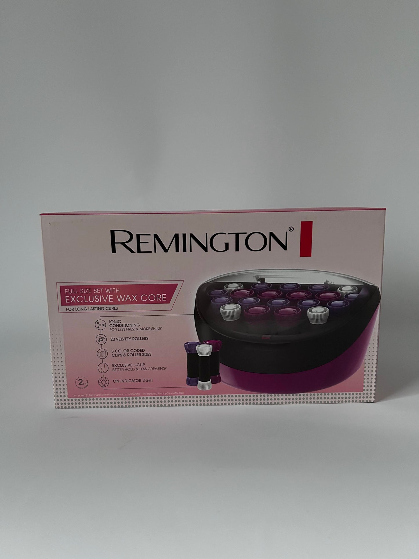 Remington Ionic Conditioning Hair Setter, 20 Velvet Hair Rollers, Blowout Style Hair Curlers