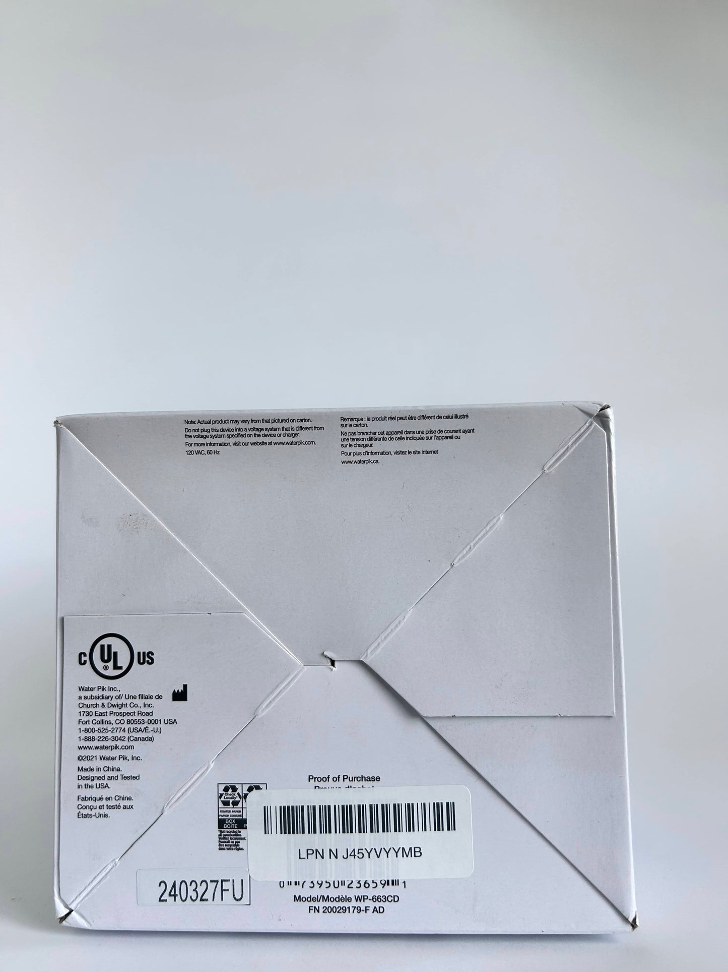 Waterpik Aquarius Water Flosser Professional For Teeth, Gums, Braces, Dental Care, Electric Power With 10 Settings, 7 Tips For Multiple Users And Needs, ADA Accepted, Blue WP-663, Packaging May Vary