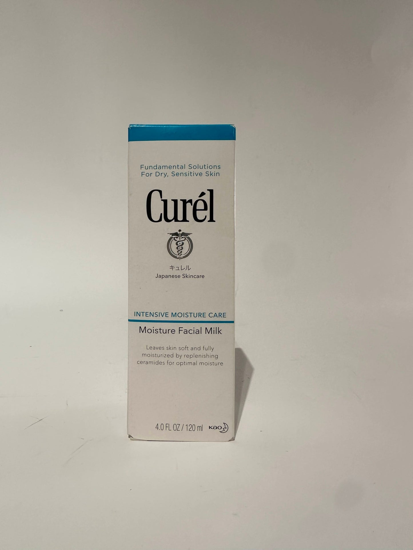 Curel Japanese Skin Care Moisture Facial Milk Moisturizer, Daily Face Lotion for Dry Sensitive Skin, pH Balanced, Unscented Advanced Ceramide Care Face Cream without Drying Alcohols, 4 oz