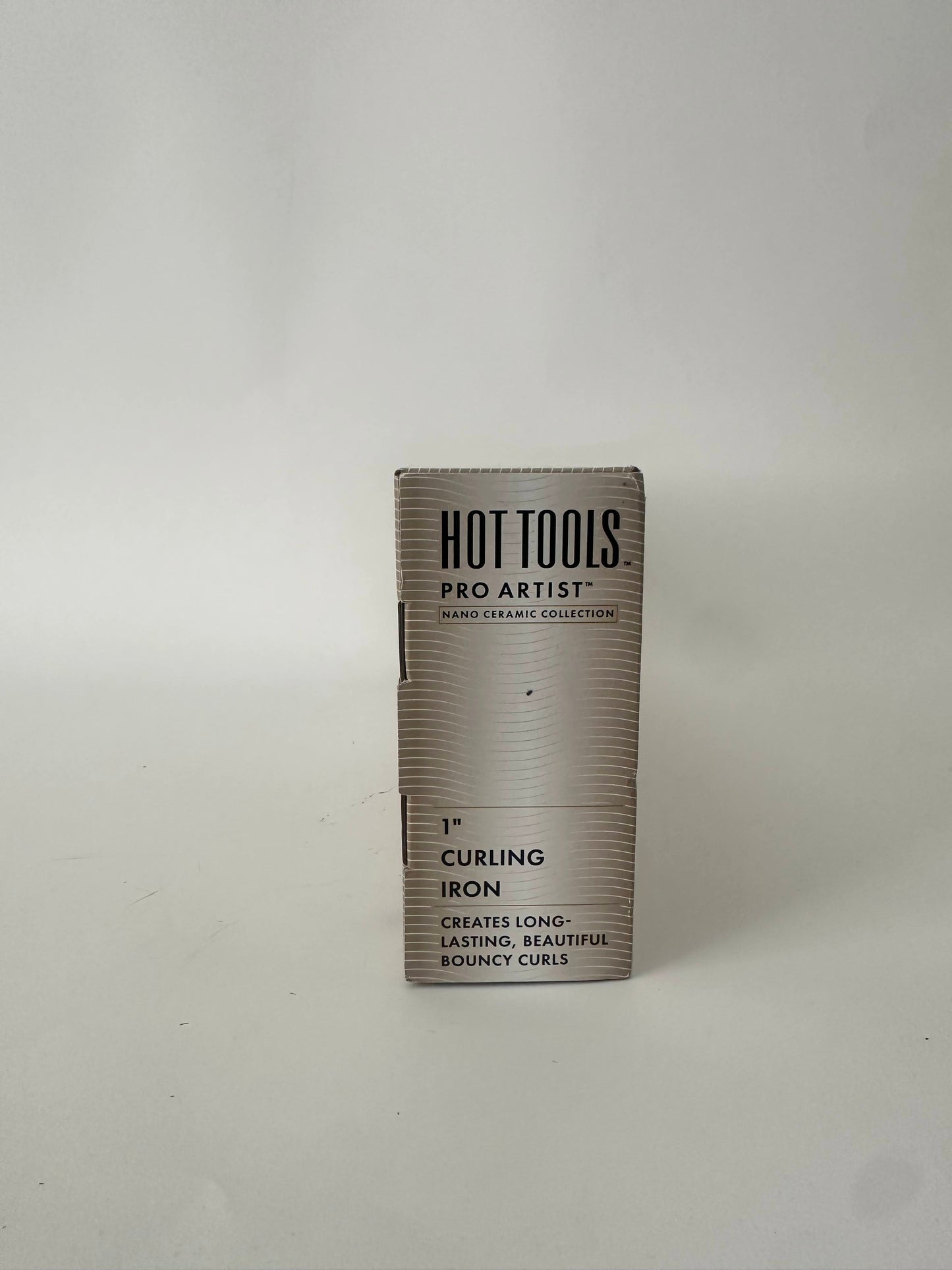 HOT TOOLS Pro Artist Nano Ceramic Curling Iron/Wand | For Smooth, Shiny Hair (1 in) Black/White