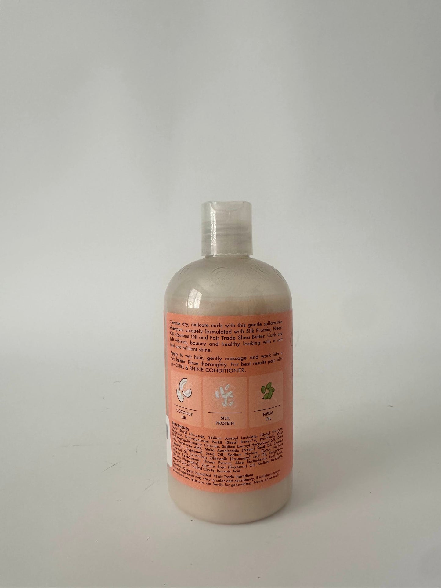 SheaMoisture Curl and Shine Coconut Shampoo Coconut and Hibiscus for Curly Hair Paraben Free Shampoo 13 oz