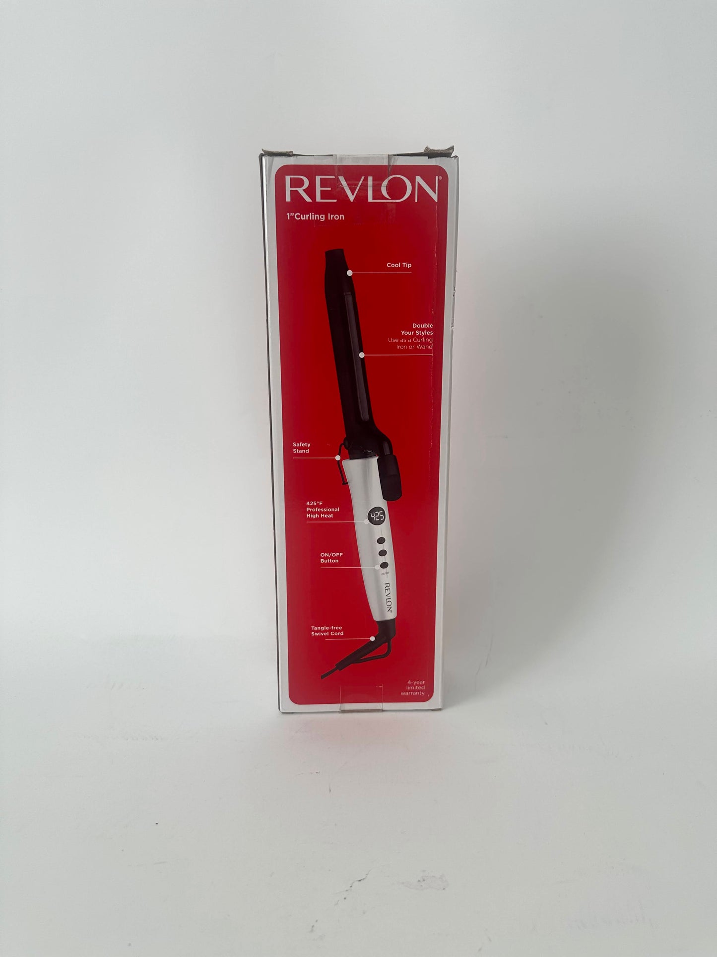Revlon Crystal C + Ceramic Hair Curling Iron | Long-Lasting Shine and Less Frizz, (1 in)