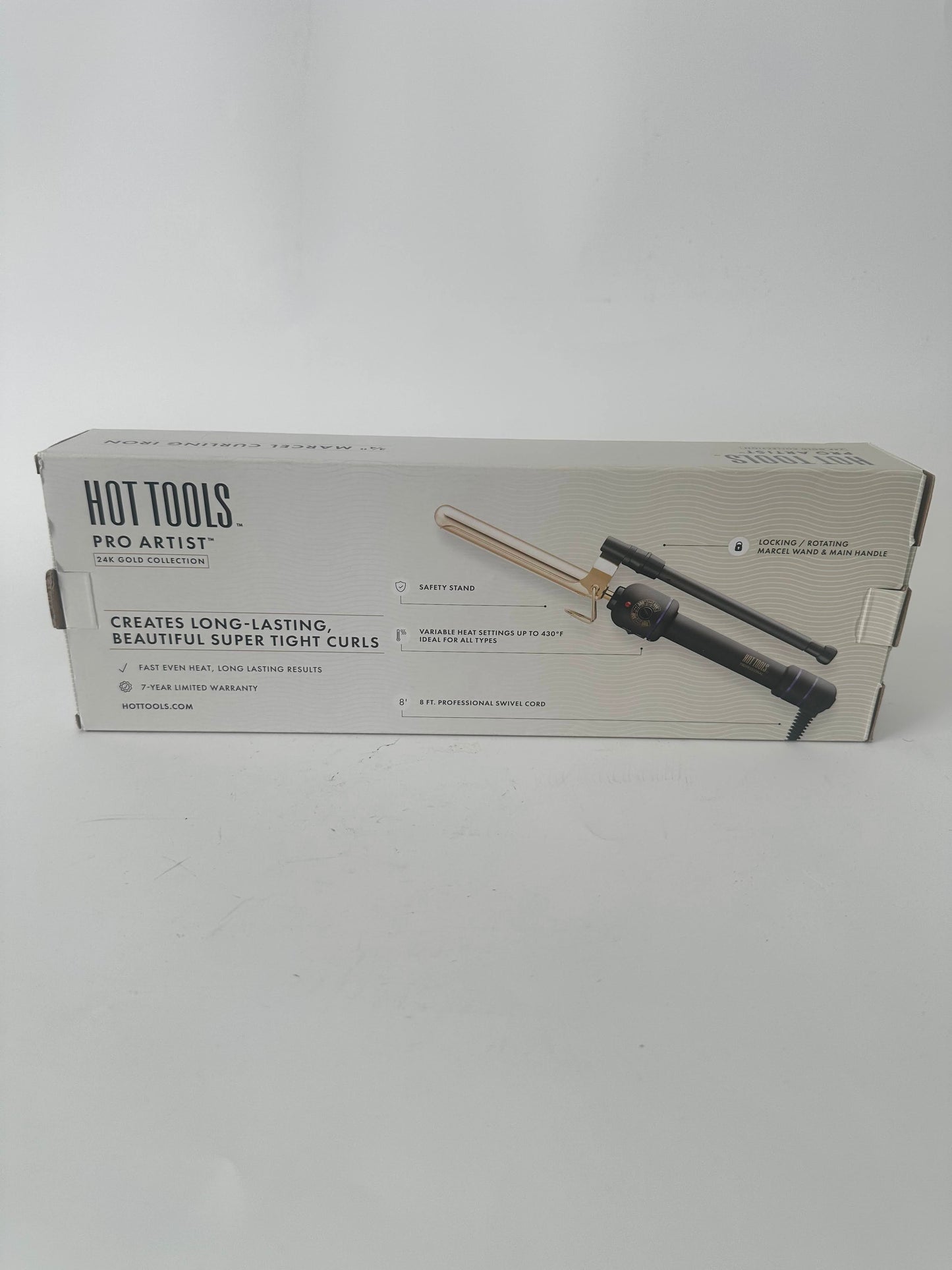 Hot Tools Pro Artist 24K Gold Marcel Iron | Long Lasting Curls, Waves (3/4 in)