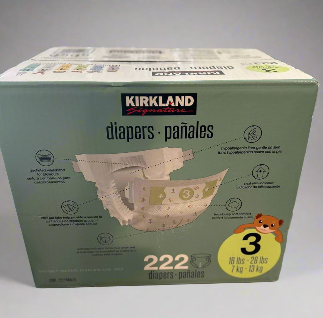 Costco Size 3 Diapers, 222-count