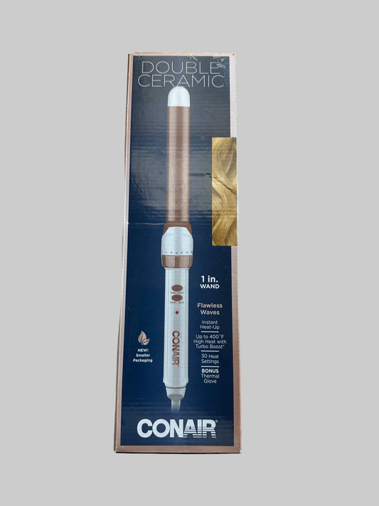 Conair Double Ceramic 1-Inch Curling Wand, Produces Flawless Waves