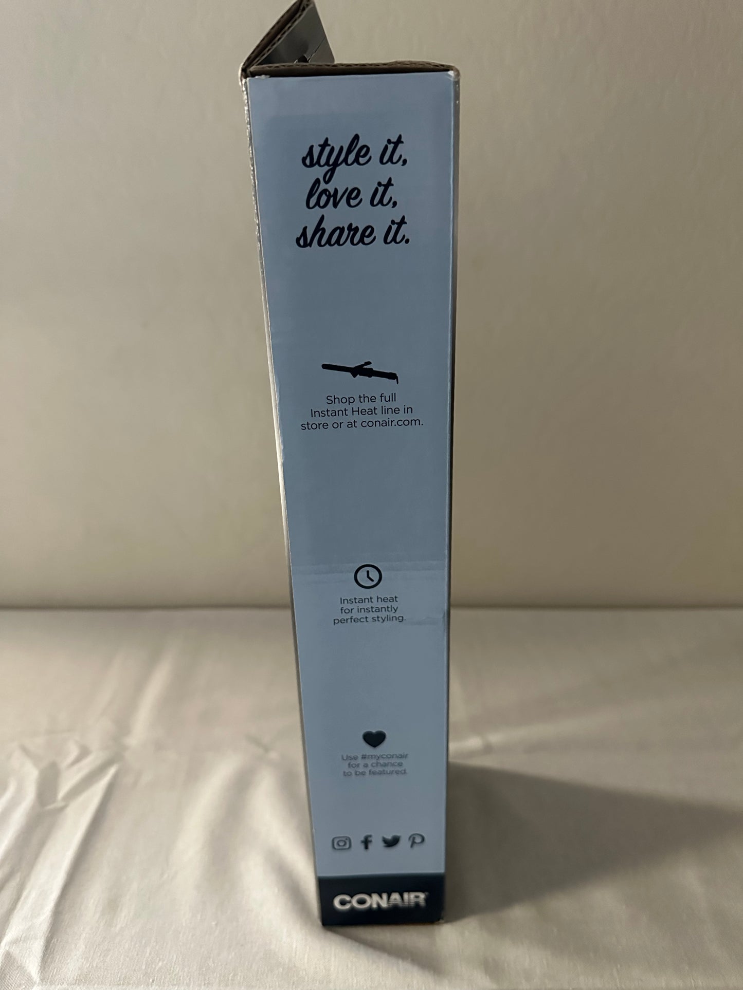 Conair® Instant Heat Curling Iron - Black/Silver