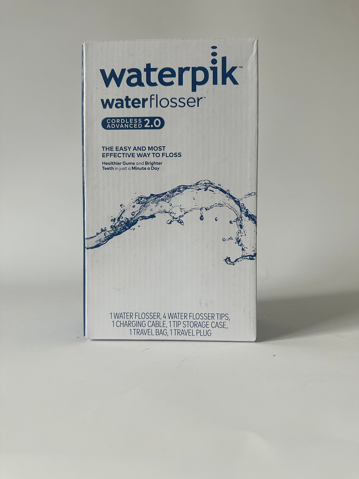 Waterpik Cordless Advanced 2.0 Water Flosser For Teeth, Gums, Braces, Dental Care. 4 Tips, ADA Accepted, Black