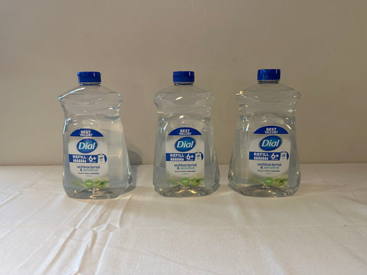 Dial Antibacterial Defense Spring Water Liquid Hand Soap Refill, 52 fl oz, 3 count