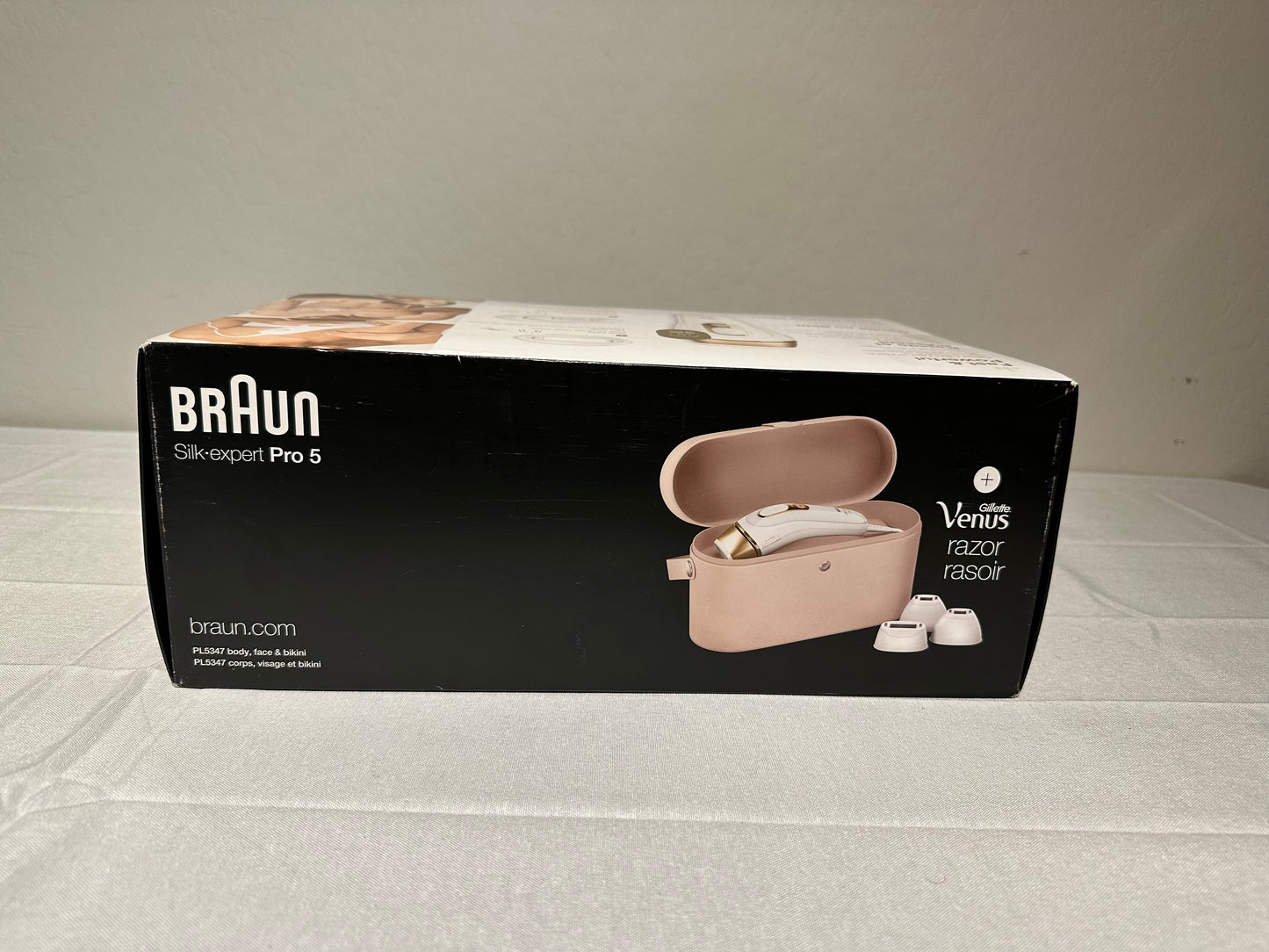 Braun Smart IPL, Silk·Expert Pro 5: at Home Laser Hair Removal for Women and Men, Permanent Visible Hair Reduction in Hair Regrowth for Body & Face, Wide Head and Two Precision Heads, IPL5347