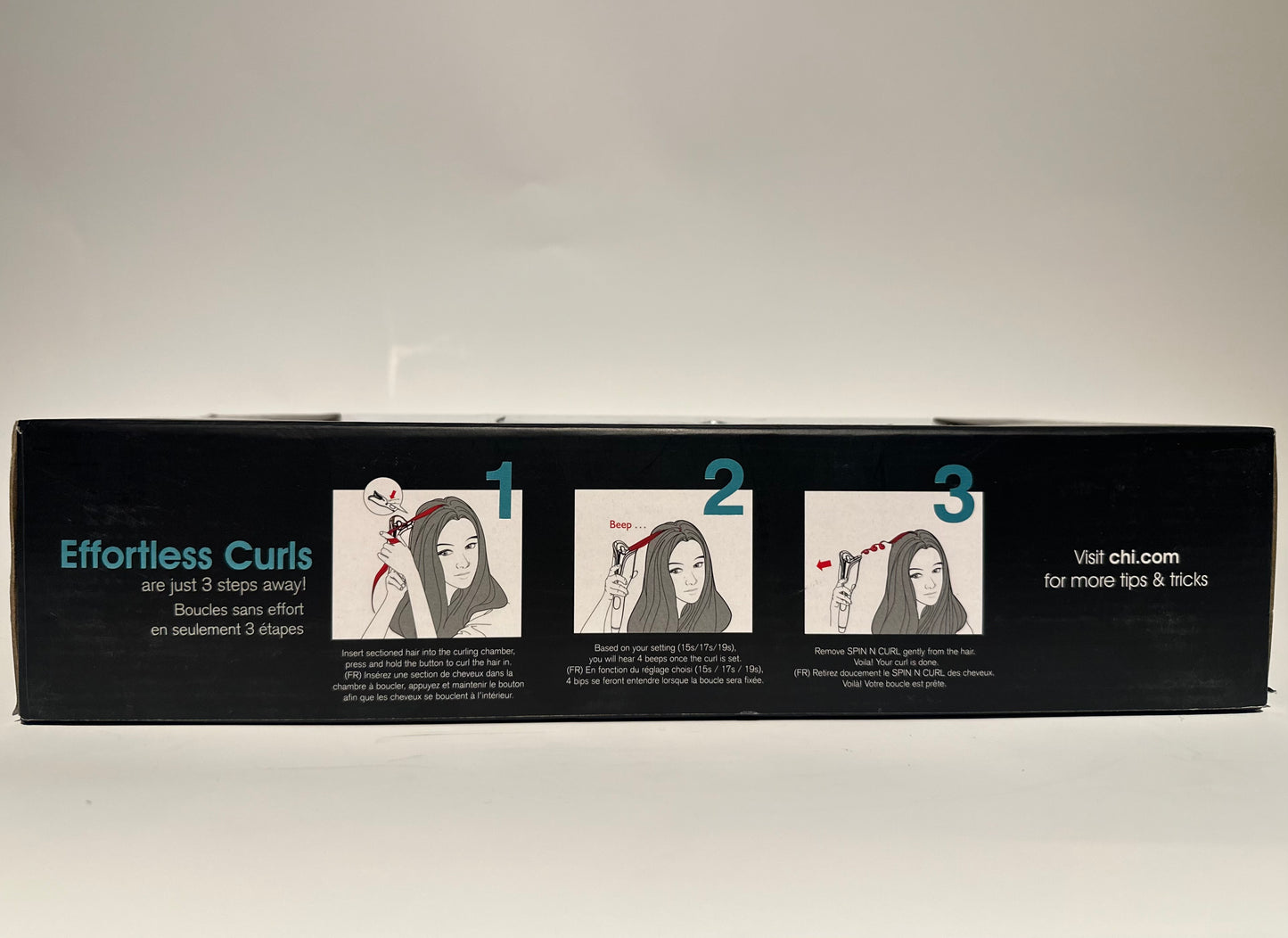 CHI Spin N Curl, Curling Iron For Healthy & Shiny Effortless Curls & Waves, Provides Preset Temperature Settings For Each Hair Texture, Mint Green