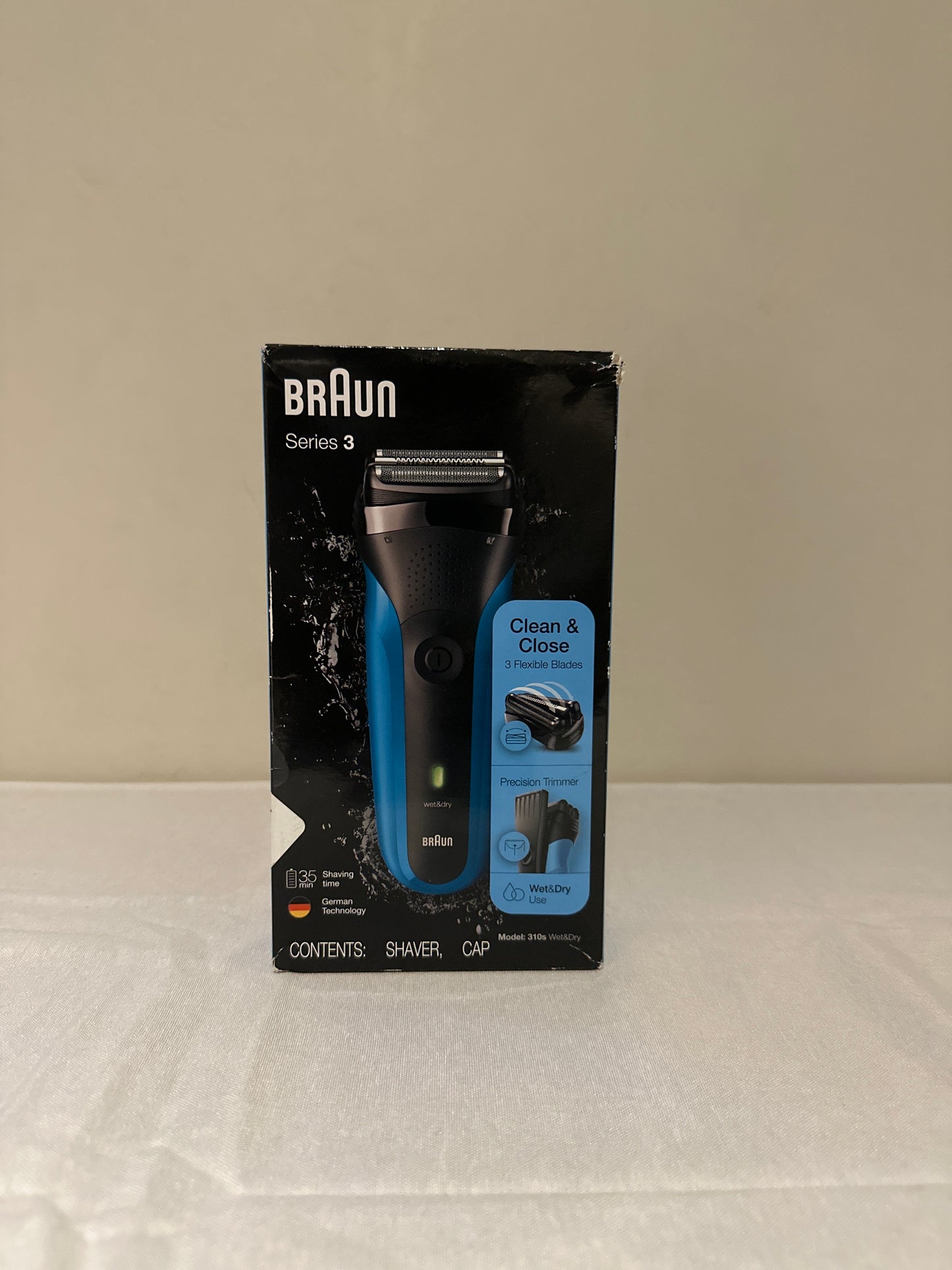 Braun Electric Razor for Men, Series 3 310s Electric Foil Shaver, Rechargeable, Wet & Dry