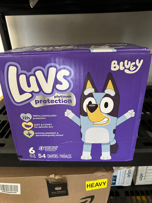 Luvs Baby Diapers No scent, Size 6, 54.0 ea