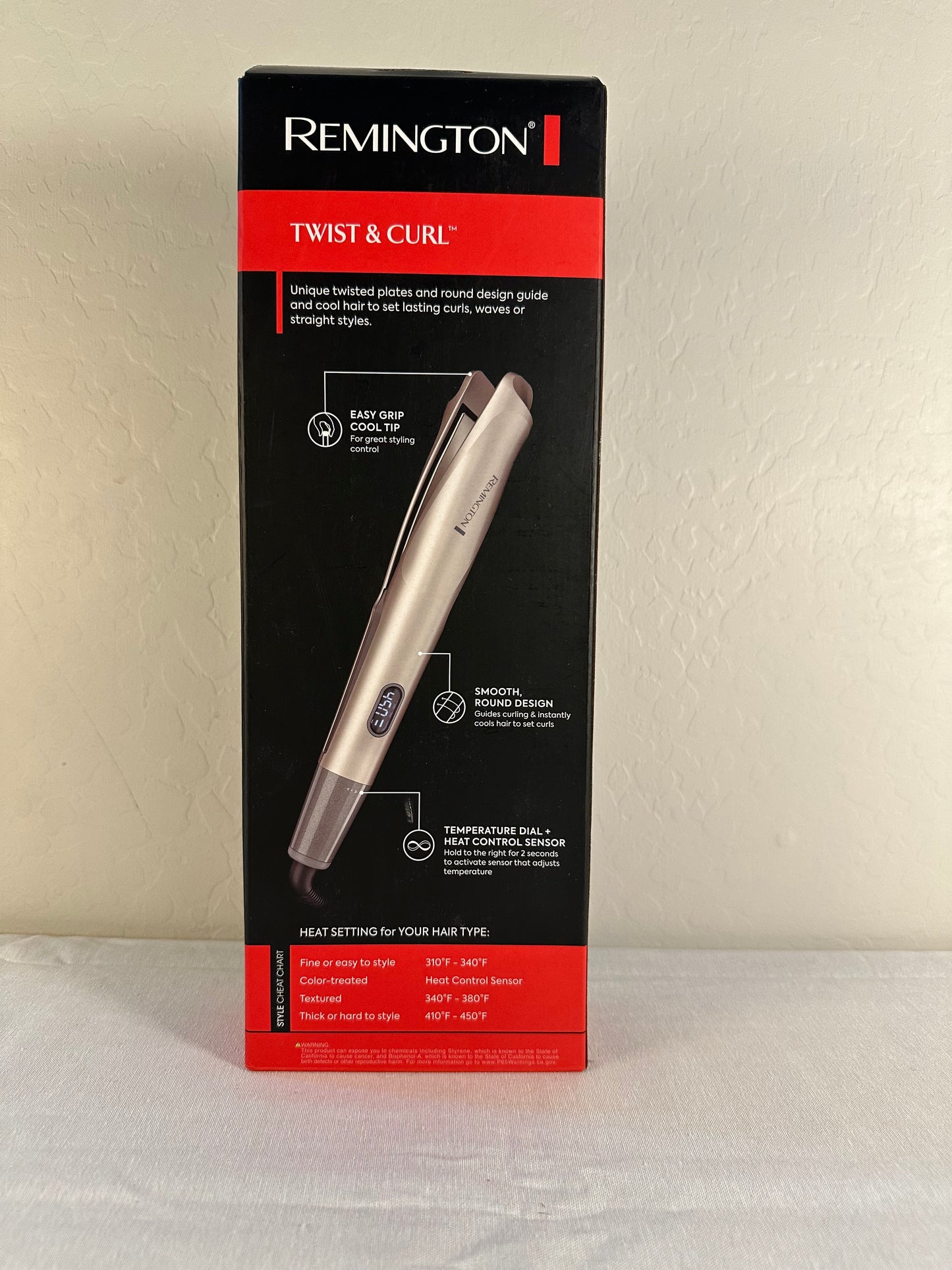 Remington Pro 1" Multi-Styler with Twist & Curl Technology, Straightener and Curling Iron in one tool, Color Care Protection, Champagne