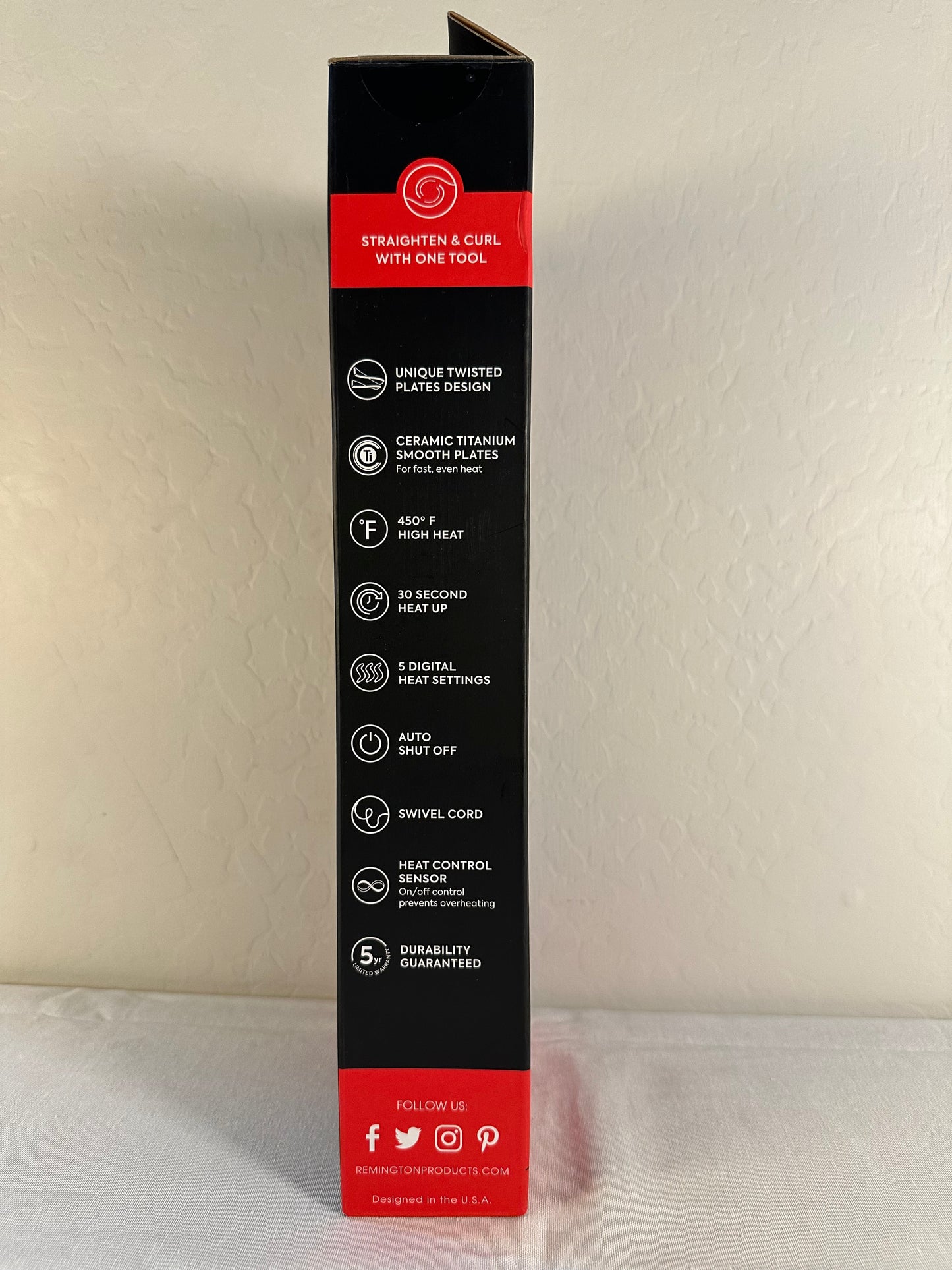 Remington Pro 1" Multi-Styler with Twist & Curl Technology, Straightener and Curling Iron in one tool, Color Care Protection, Champagne