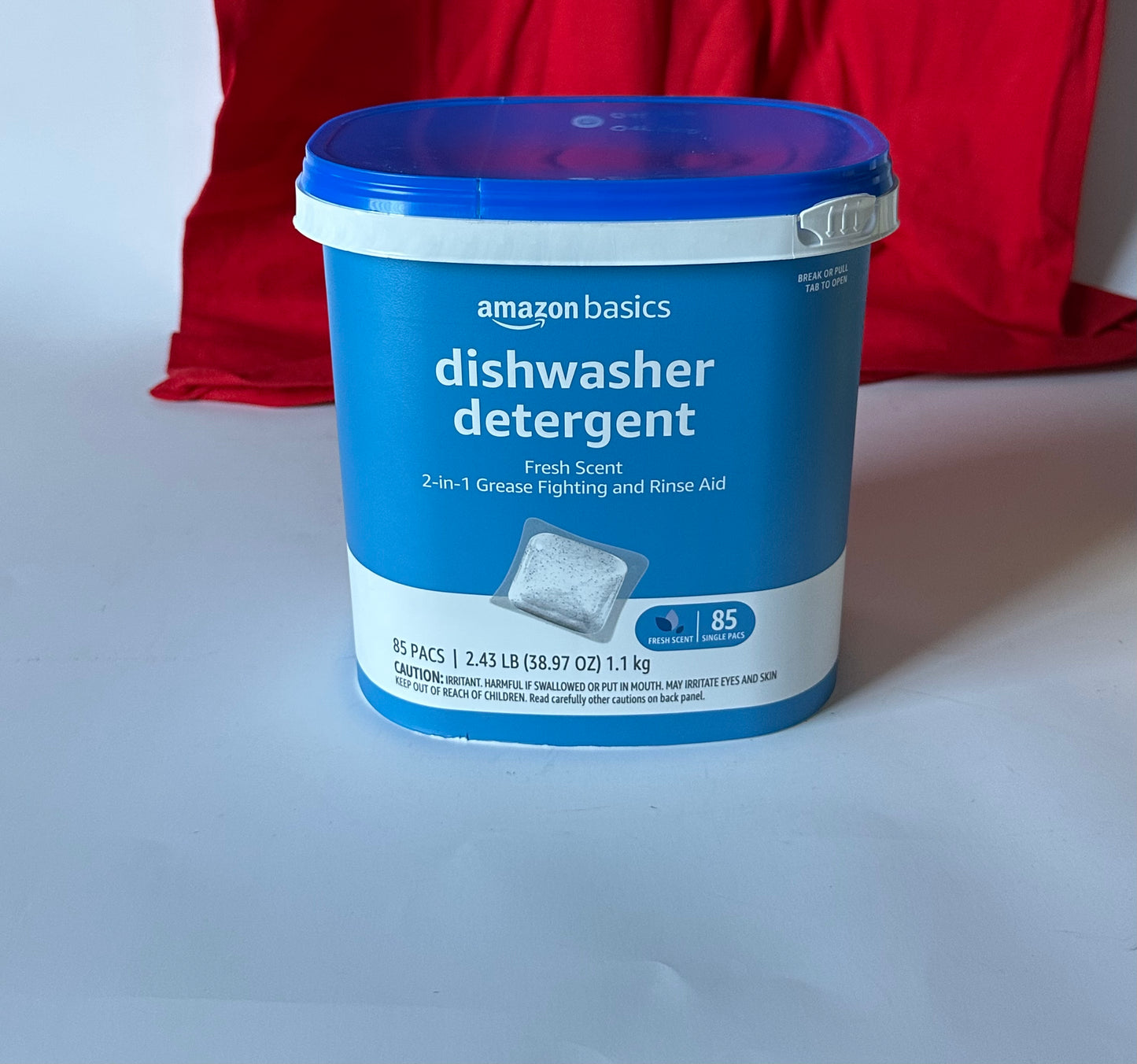 Amazon basics dishwasher detergent 70-85 packs