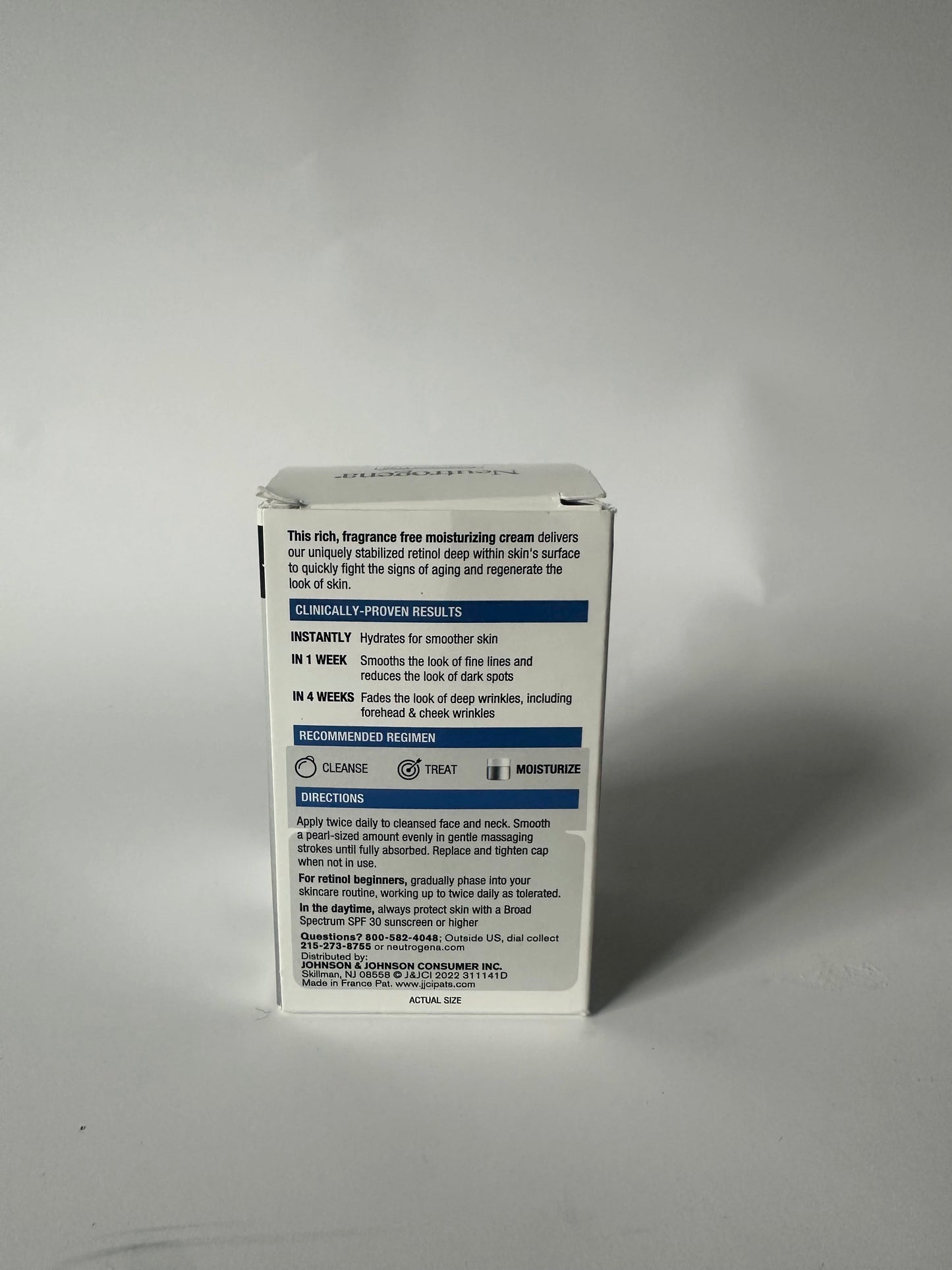 Neutrogena Retinol Face Moisturizer, Rapid Wrinkle Repair, Fragrance Free, 1.7 oz
