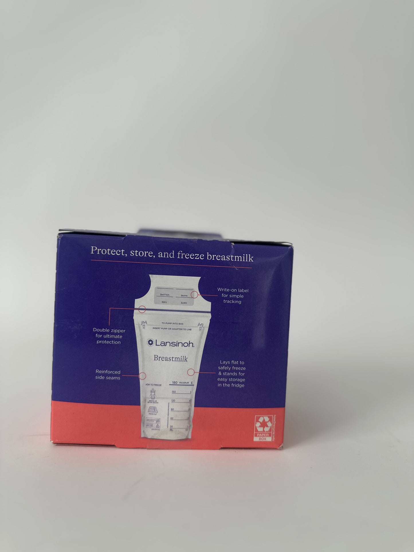 Lansinoh Breastmilk Storage Bags, 6 Oz, 100 Count