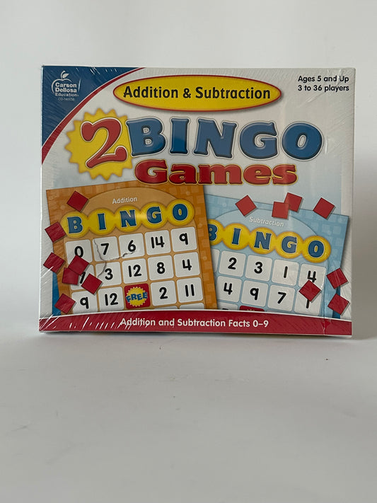 Carson Dellosa Addition and Subtraction Bingo Game for Kids