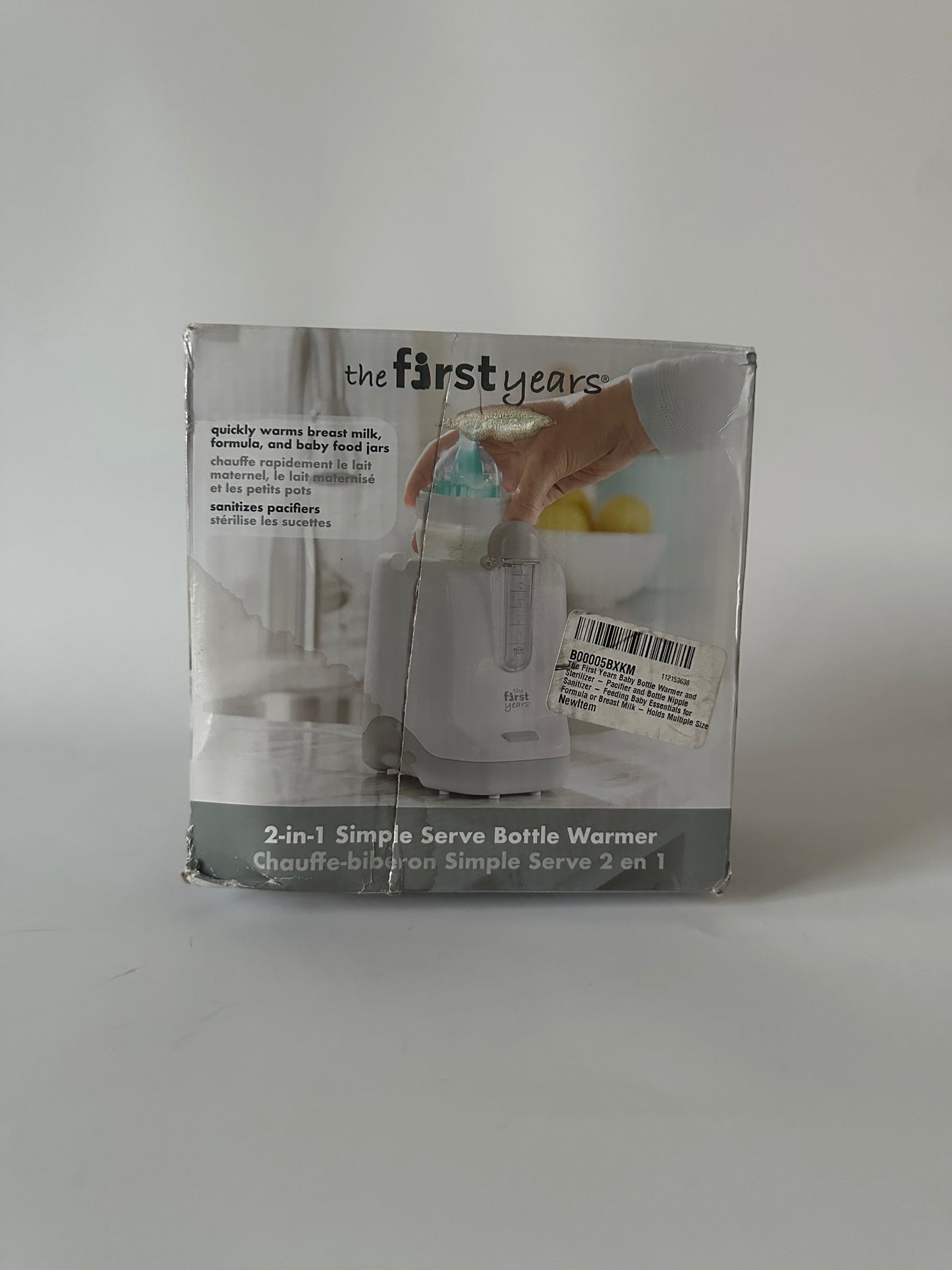 The First Years Baby Bottle Warmer and Sterilizer - Pacifier and Bottle Nipple Sanitizer - Feeding Baby Essentials for Formula or Breast Milk - Holds Multiple Sizes