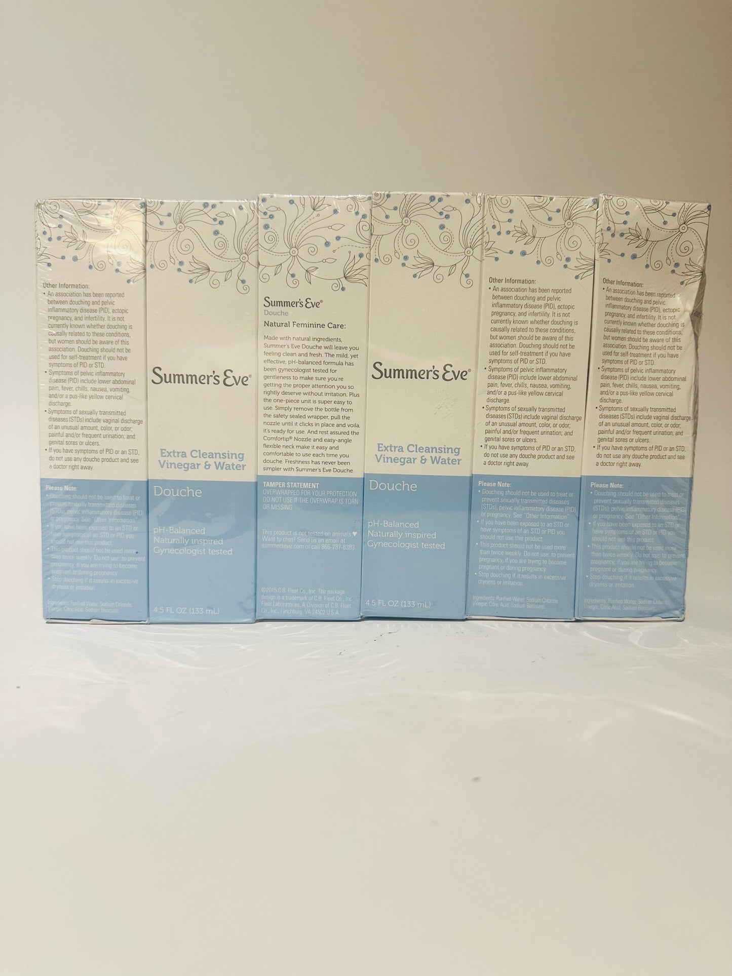 Summer's Eve Extra Cleansing Douche Vinegar & Water, Feminine Wash. PH Balanced, Naturally Inspired, Gynecologist Tested (Pack of 6 Bottles, 4.5oz Each Bottle)
