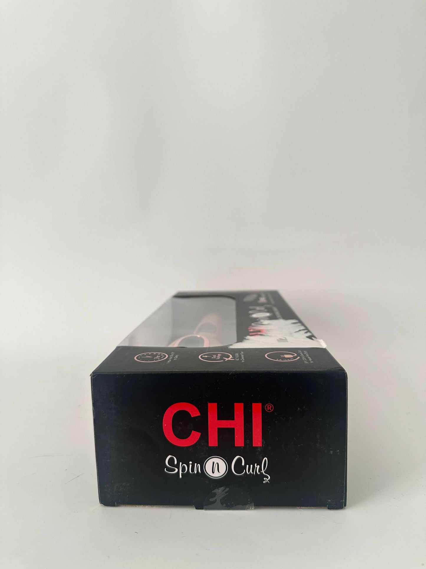 CHI Spin N Curl, Curling Iron For Healthy & Shiny Effortless Curls & Waves, Provides Preset Temperature Settings For Each Hair Texture, Rose Gold