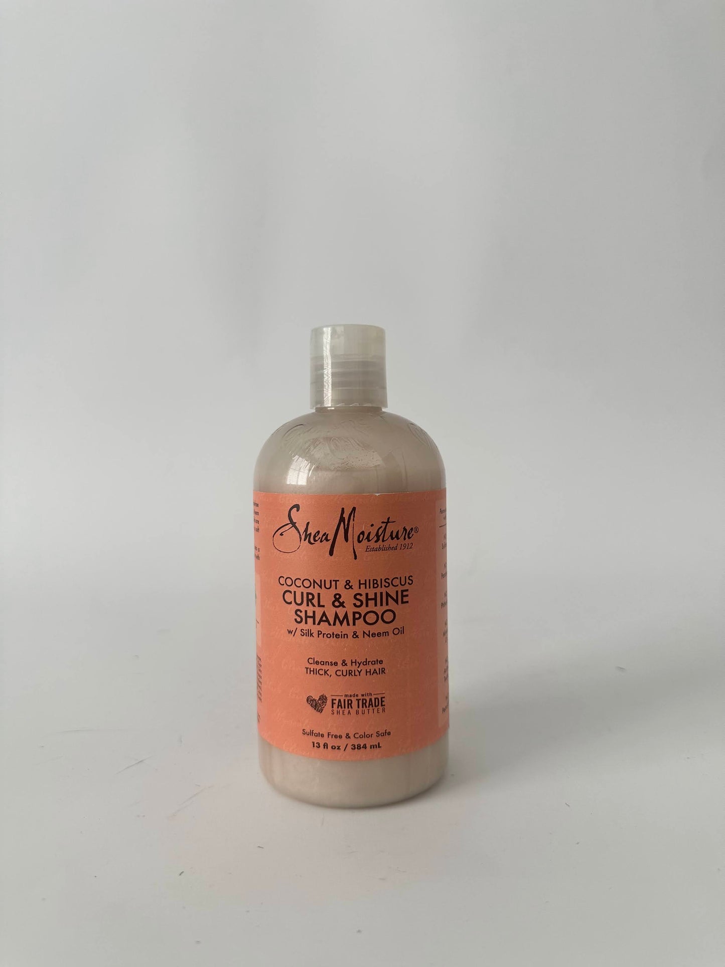 SheaMoisture Curl and Shine Coconut Shampoo Coconut and Hibiscus for Curly Hair Paraben Free Shampoo 13 oz