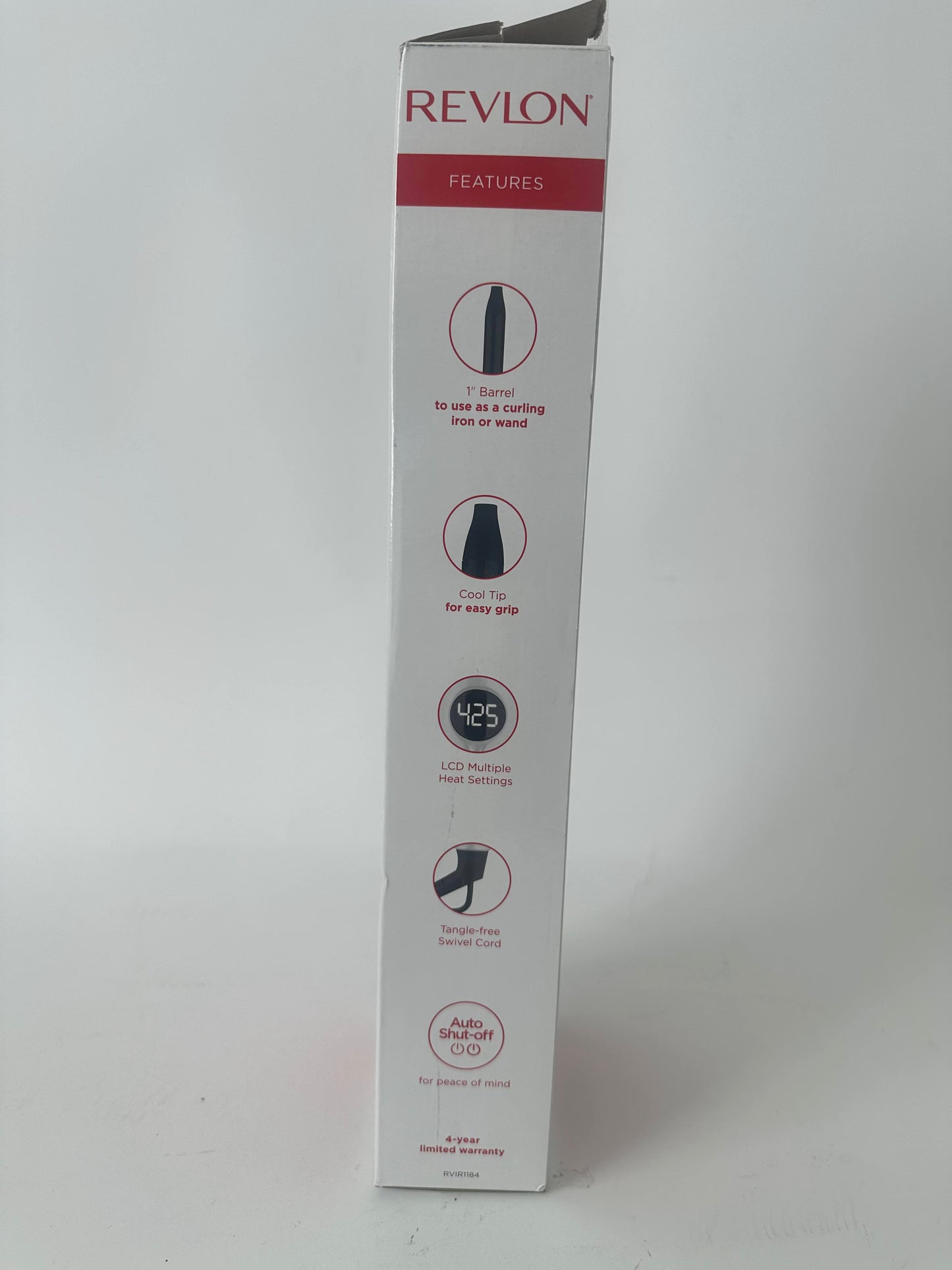 Revlon Crystal C + Ceramic Hair Curling Iron | Long-Lasting Shine and Less Frizz, (1 in)