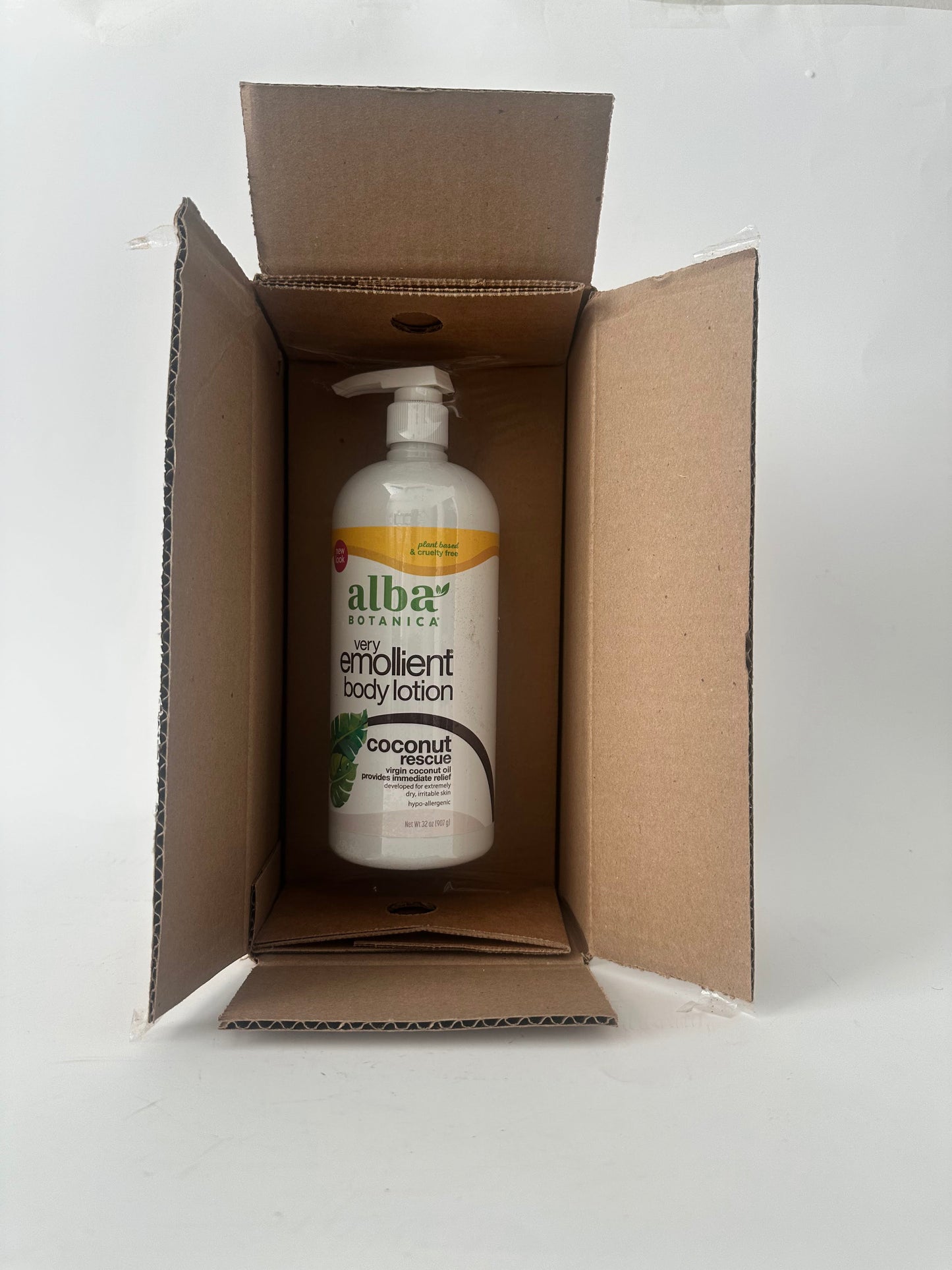 Alba Botanica Daily Moisturizing Lotion, Dry to Very Dry Skin, with Shea Butter and Coconut Oil, 32 Oz (Packaging May Vary)