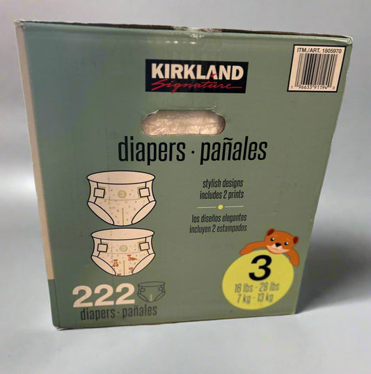 Costco Size 3 Diapers, 222-count