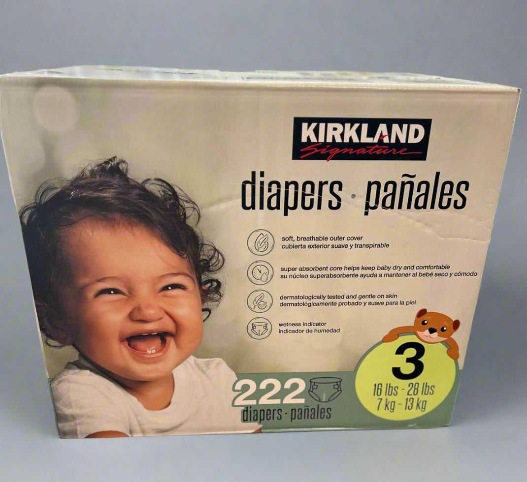 Costco Size 3 Diapers, 222-count